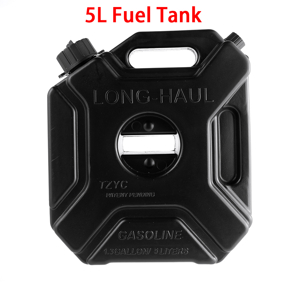 3L 5L Black Red Motorcycle Jerry Can with Lock Car Emergency Fuel Tank