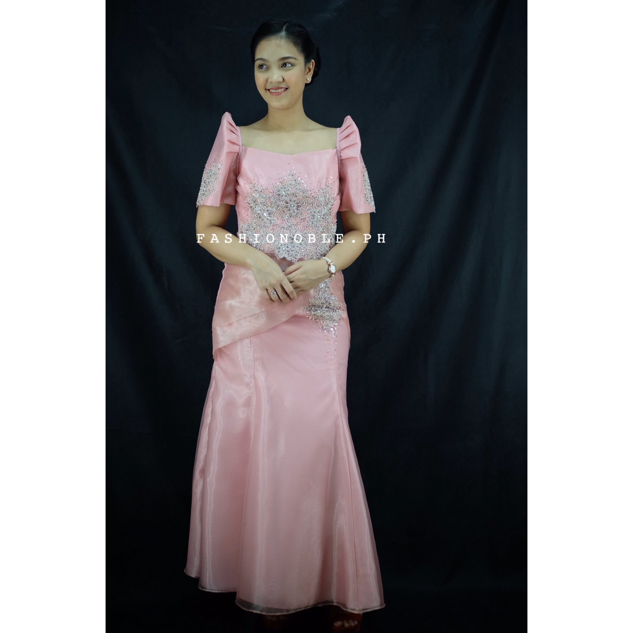 FILIPINIANA LONG MESTIZA GOWN / FN80-ROSE | Lazada PH