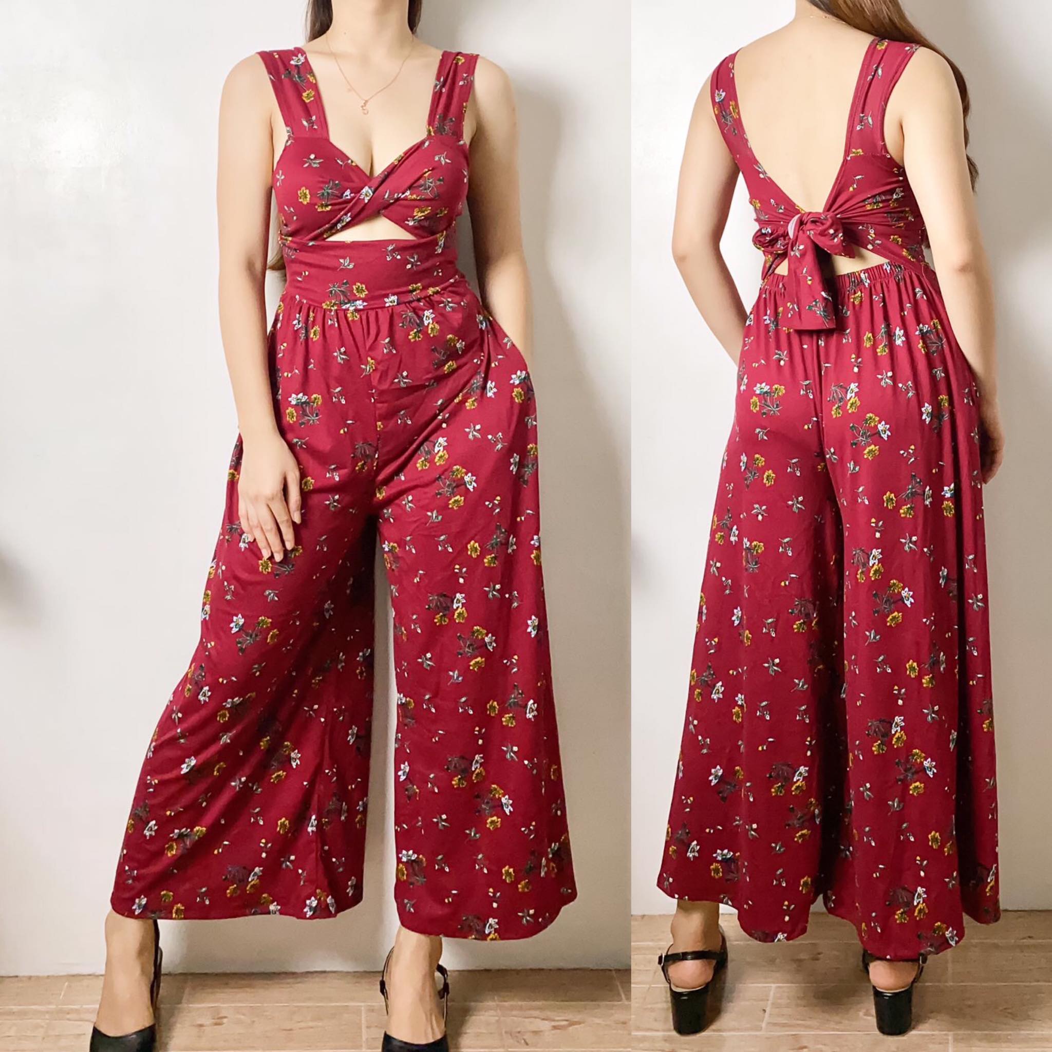 Monica Long Sleeve Bead Embroidered Jumpsuit main image 0