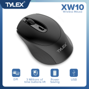 Tylex XW10 Mini Wireless 2.4Ghz Home & Office 1600DPI 10M Working Distance High-Precision Mouse