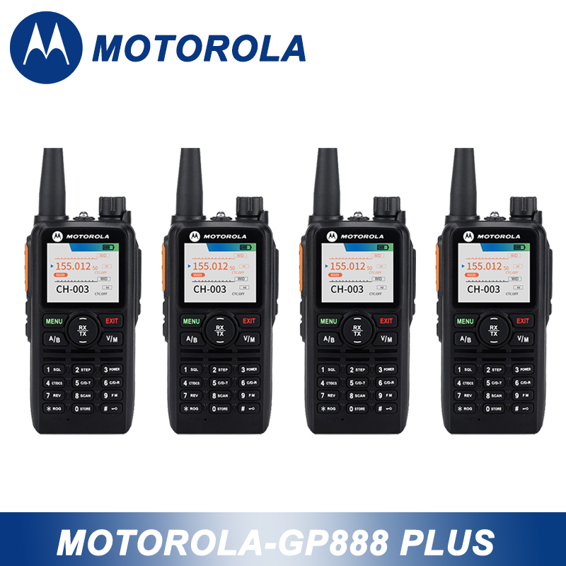 MOTOROLA walkie talkie GP888 PLUS long range 18W 128 Channel two way