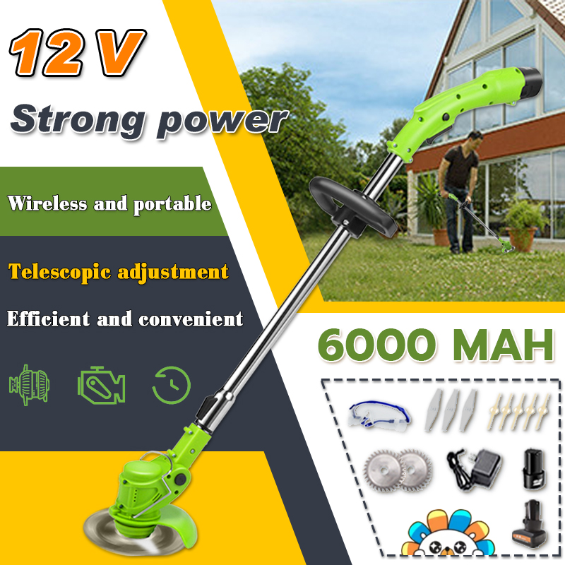 12V rechargeable lawn mower cordless portable String Cutting Machine