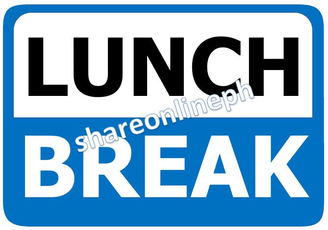 Signage Lunch Break Signages Sign Boards Breaktime | Lazada PH