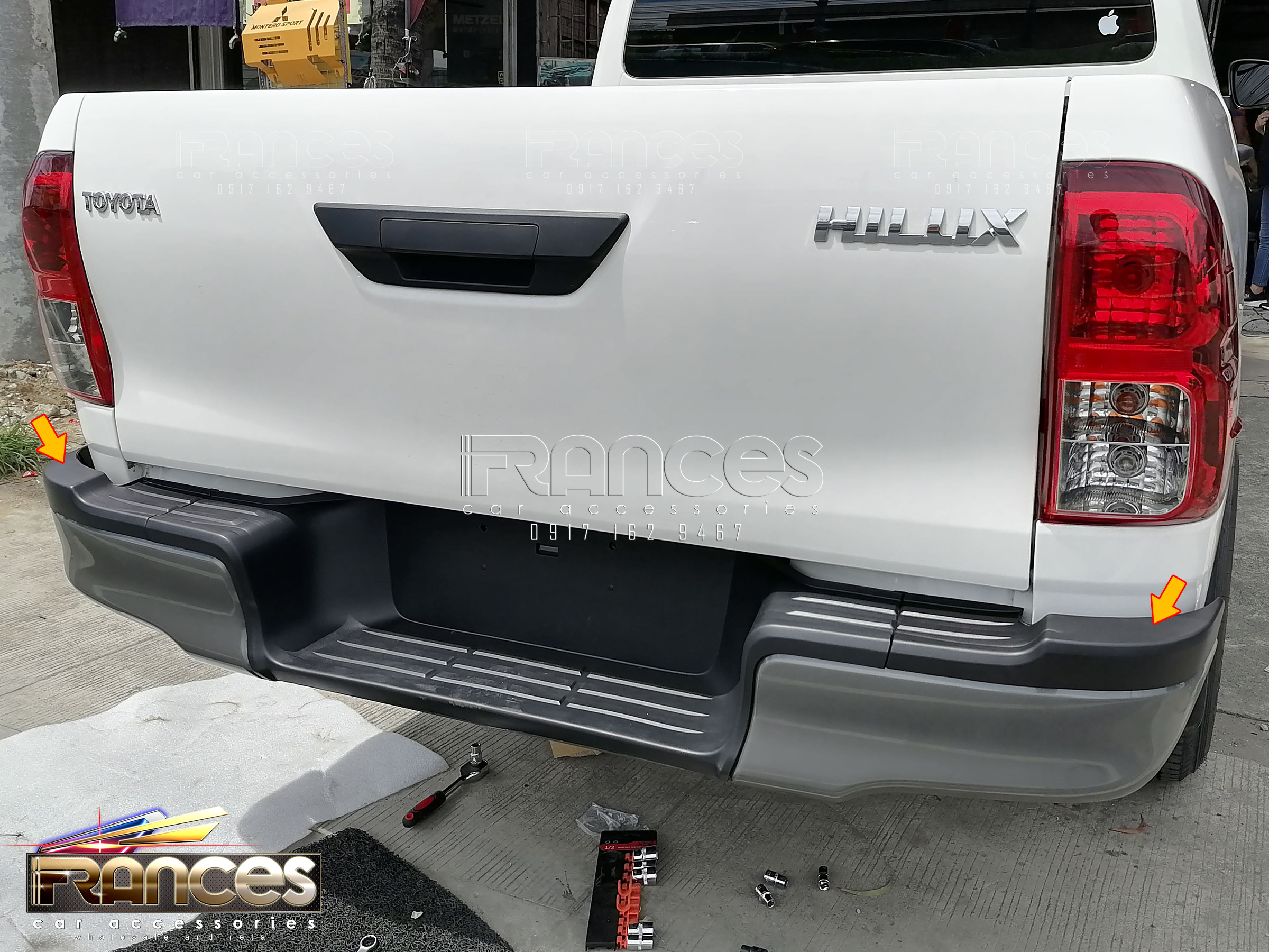 Toyota Hilux J E G V GRS Conquest 20162023 Rear Bumper Stepboard