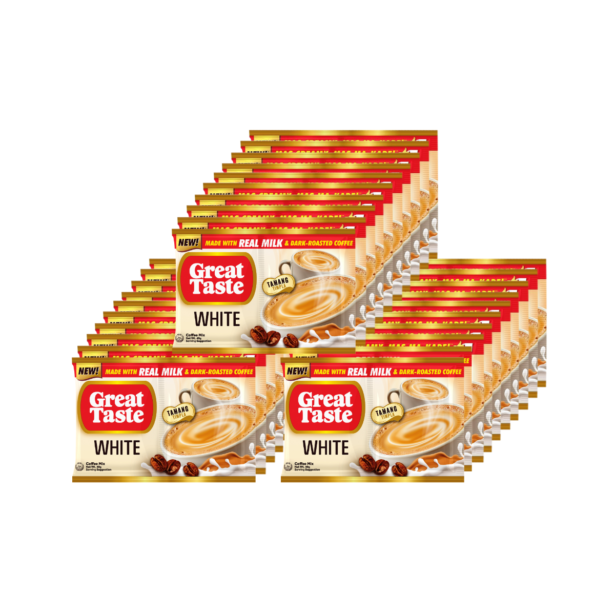 3 x Great Taste White 3-in-1 Twin Pack (50g x 10) 50G Sachet