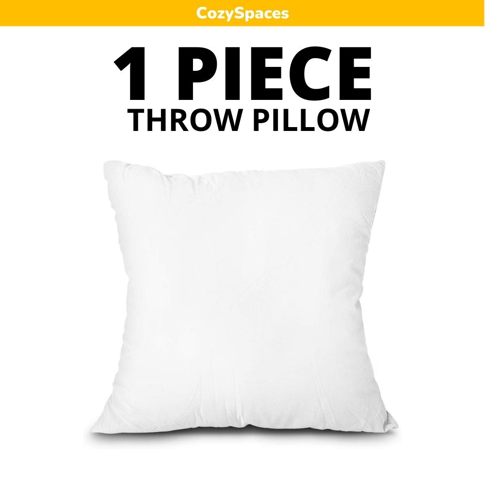 Square Throw Pillow 17x17 inches Hypoallergenic Soft Decorative Throw