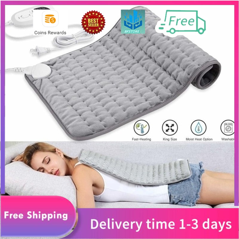 Electric Heating Pad Moist Auto Off Neck Shoulder Back Pain Relief Heat ...