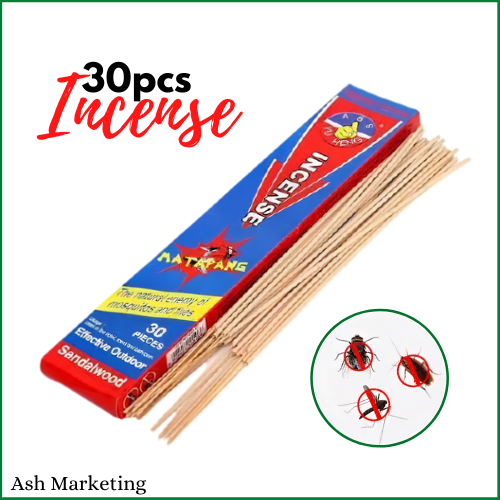 30 pcs Mosquito Killer Incense Sandalwood Scent Stick Powerfully Repel
