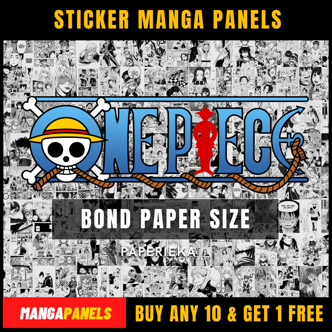 Manga Panel Stickers for Sale