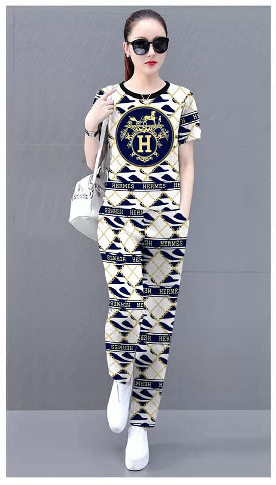 Fashion terno pants korean boho elegant (gray top +lingling pants) trendy  bangkok terno