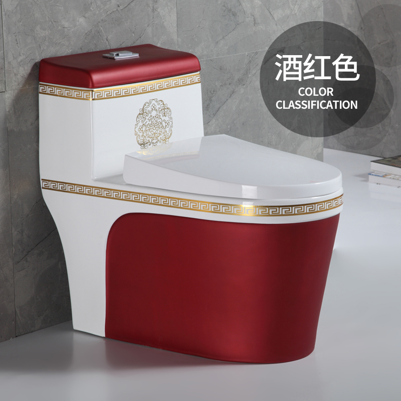 Mona Lisa colored toilet ceramic toilet bowl colored gold toilet bowl