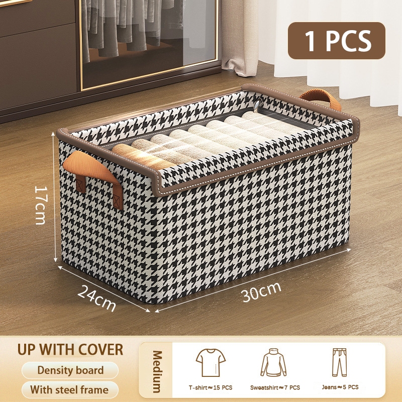 Household Steel Frame Storage Box for Clothes Foldable Clothes ...