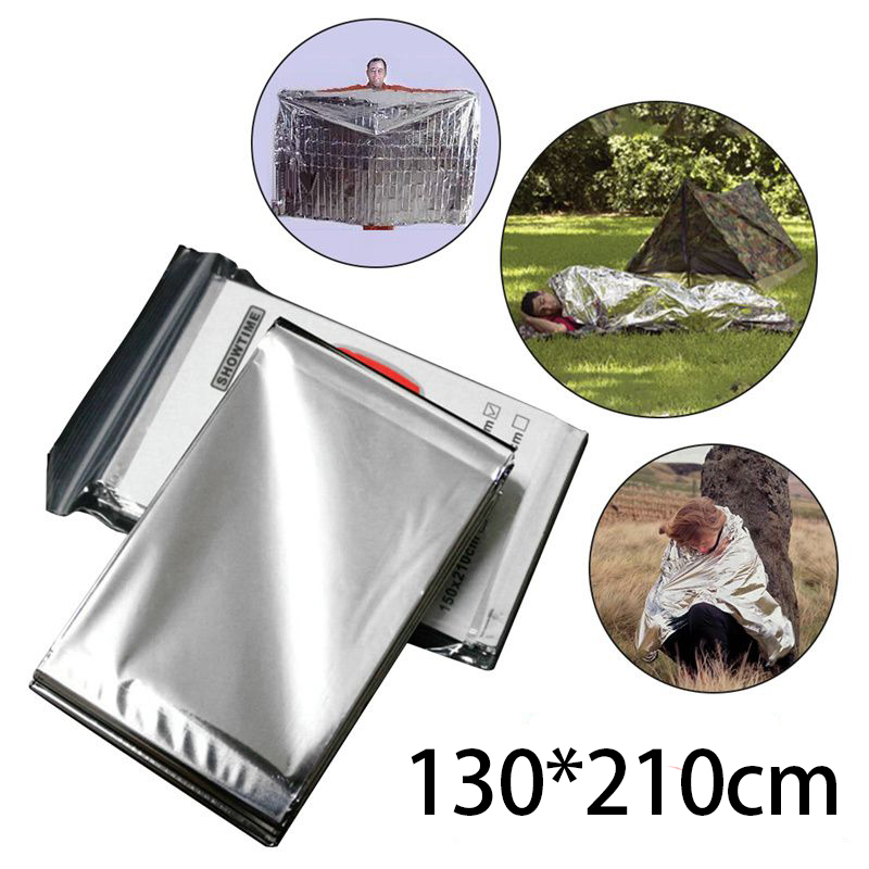 Outdoor Emergency Blanket Thermal Solar Blankets Survive First Aid