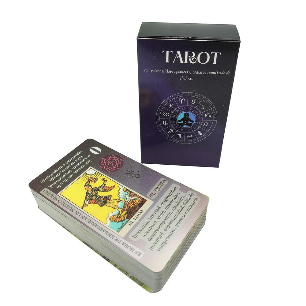 Learning Tarot Cards In Spanish with Keywords on Cards,Beginner Tarot