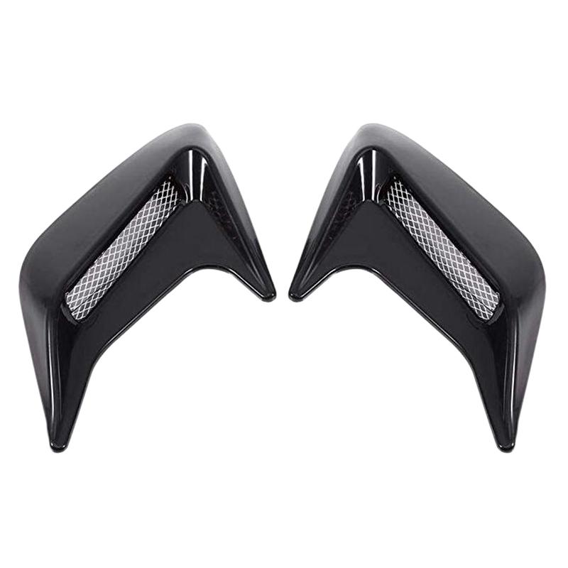 Universal Car Vents Decorative Car Style Air Flow Vent Hood Black