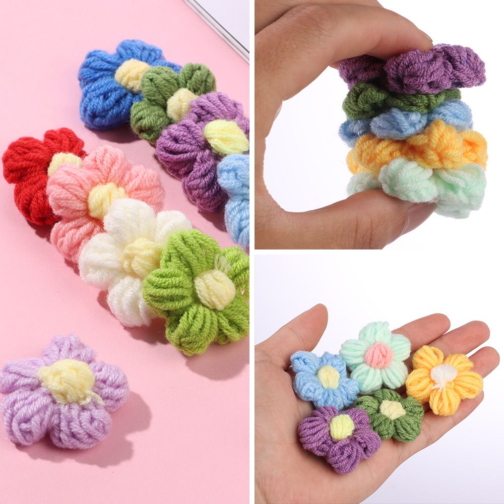 Embroid Effect Sticker 5pcs Flower Patch Embroidery Sticker Sew on Patches for clothing ...