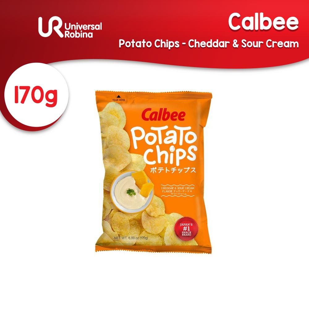 Calbee Potato Chips Cheddar and Sour Cream 170g Lazada PH