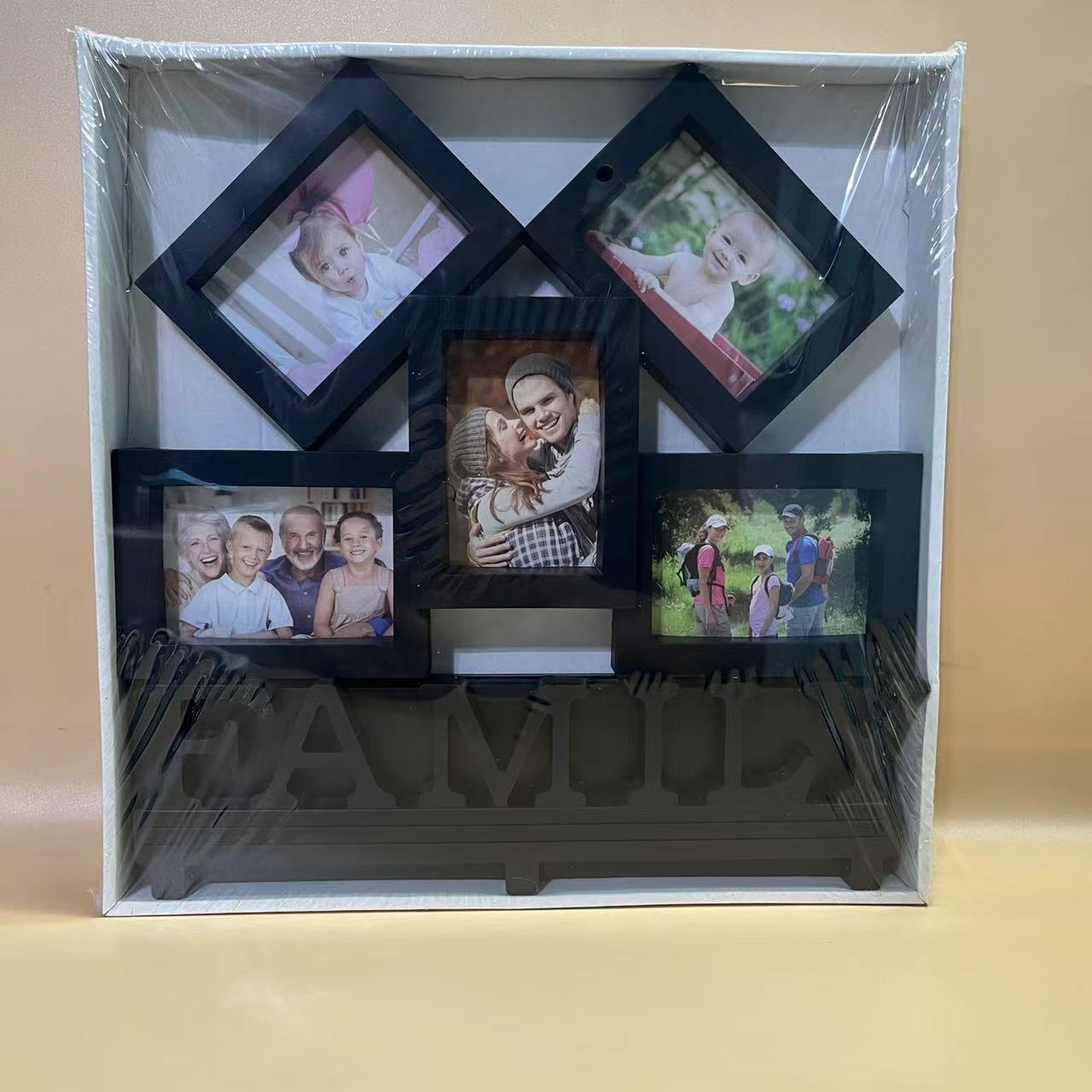 Home Zania Family Design Collage Photo Frames , Wall Decor, Wall Art
