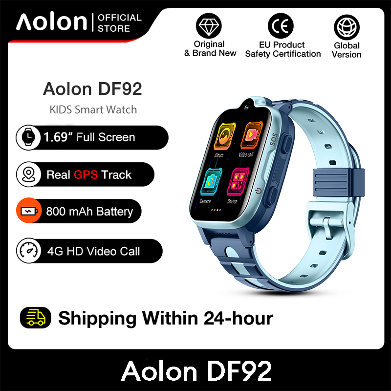 Jam Smartwatch Aolon Aolon DF92 Smart Watch For Kids GPS+LBS