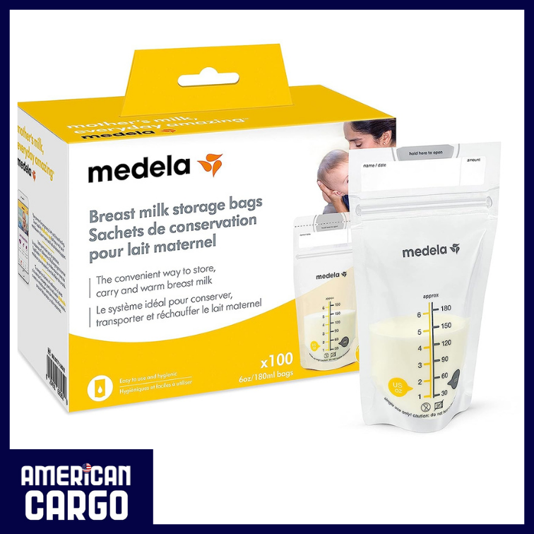 Medela Breast Milk Storage Bags, 6 oz, 100 Count
