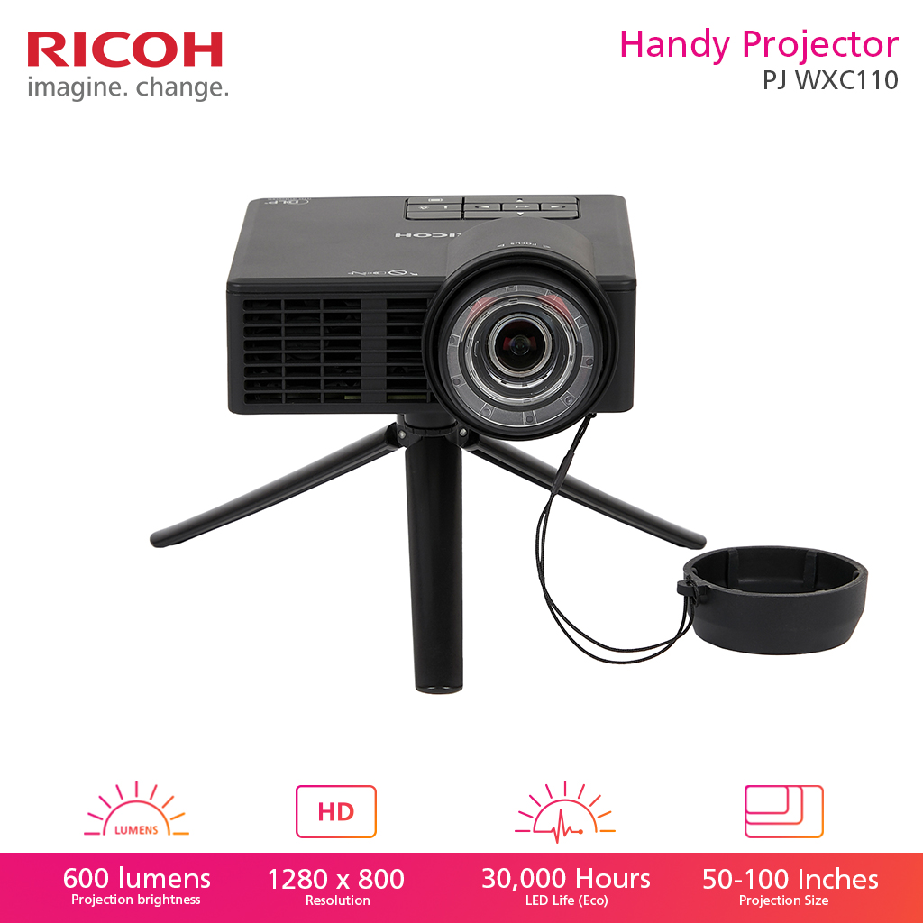 600-lumen handy projector Ricoh PJ WXC1110 Lazada PH