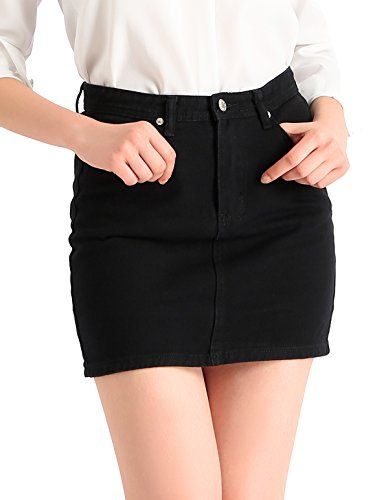 denim skirts in different colors