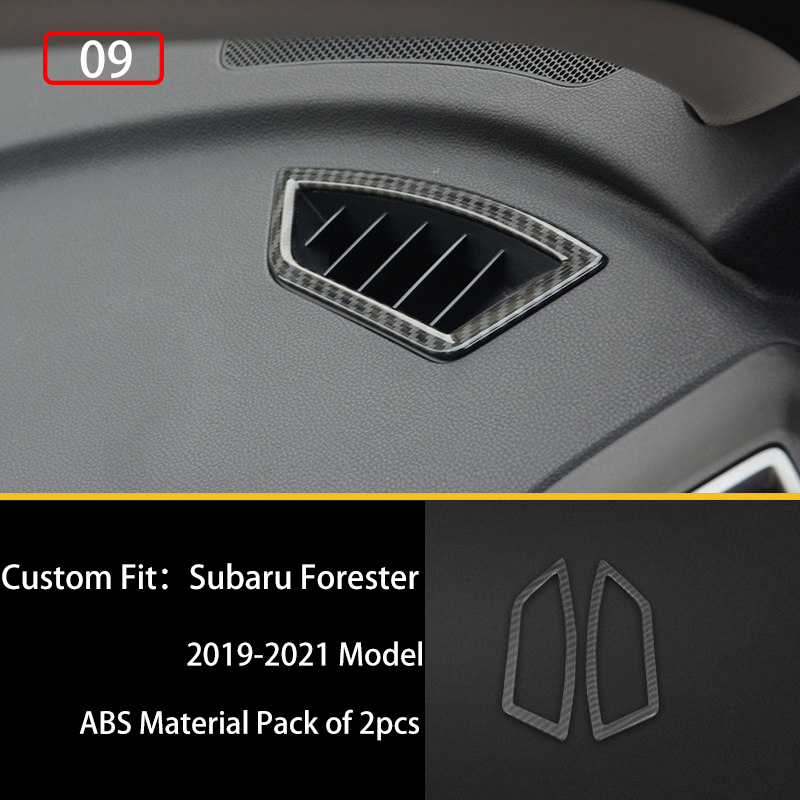For Subaru Forester 2005-2008 Carbon Fiber Air Vent Outlet Frame Cover Sticker