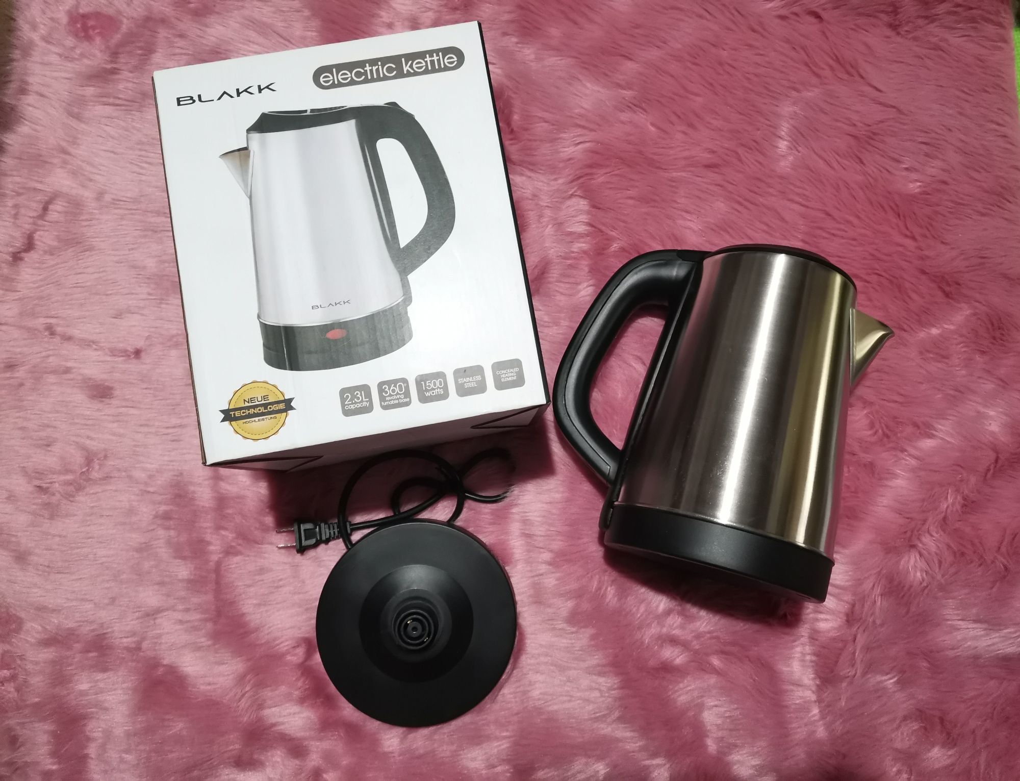 blakk electric kettle Lazada PH