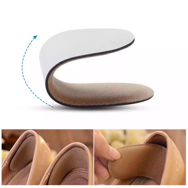 1 Pair Silicone Gel Heel Grip Back Liner Shoe Insole Pad Foot Care Protector NP 
