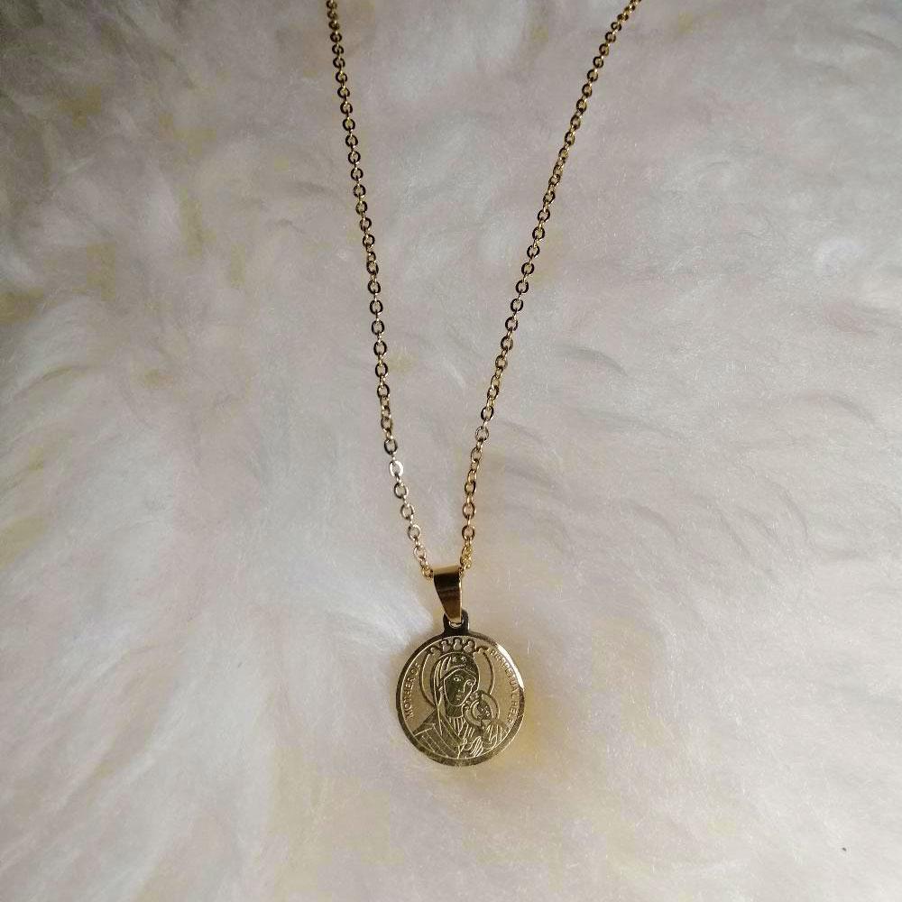 Mother of Perpetual Help Medallion Necklace | Lazada PH