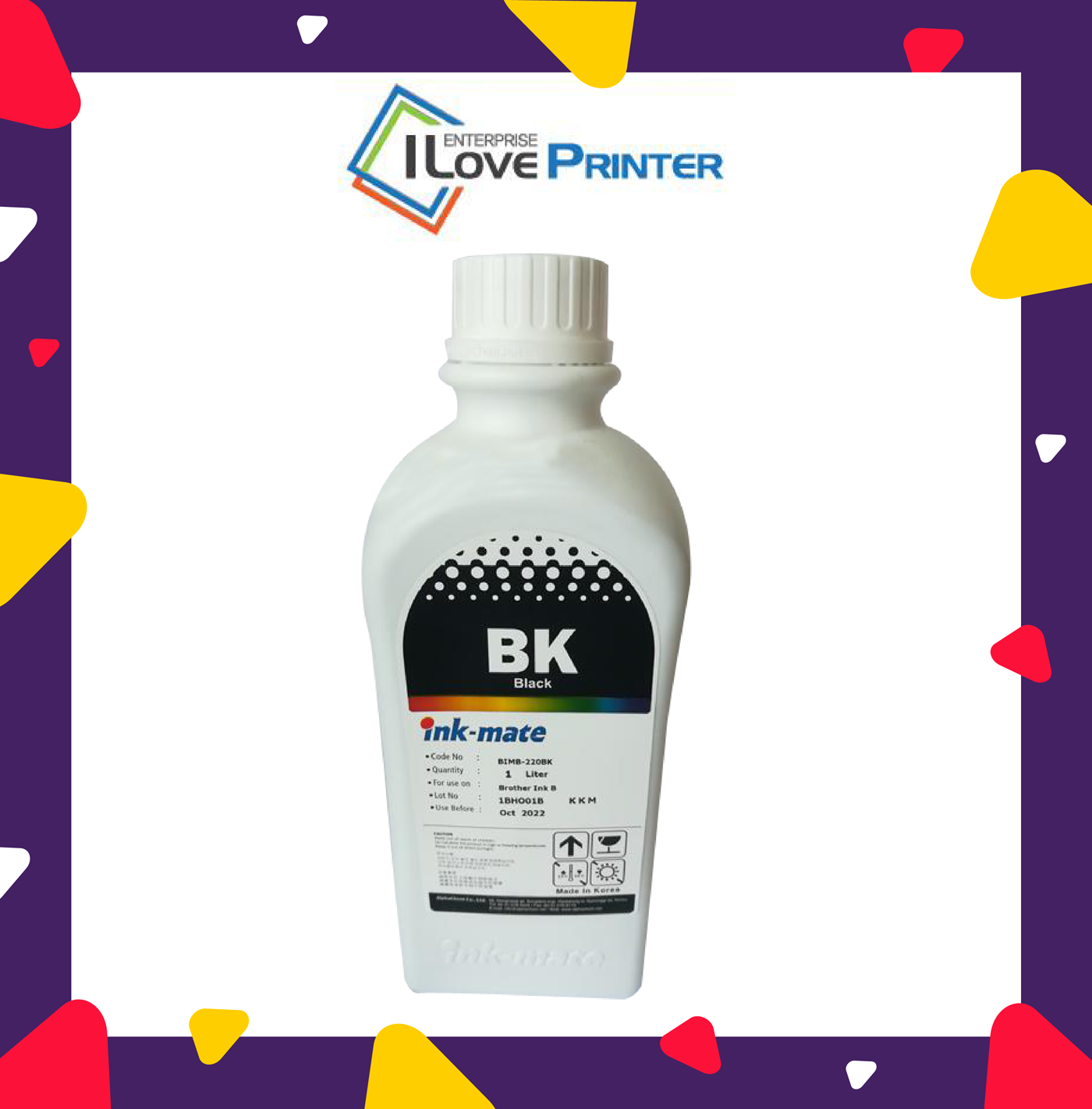 Epson compatible DYE Black ink 1 liter for CISS and refilling, Ink-mate ...