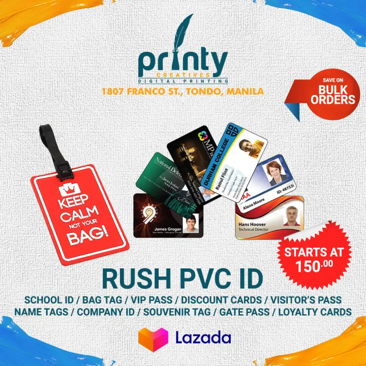 pvc id printer lazada