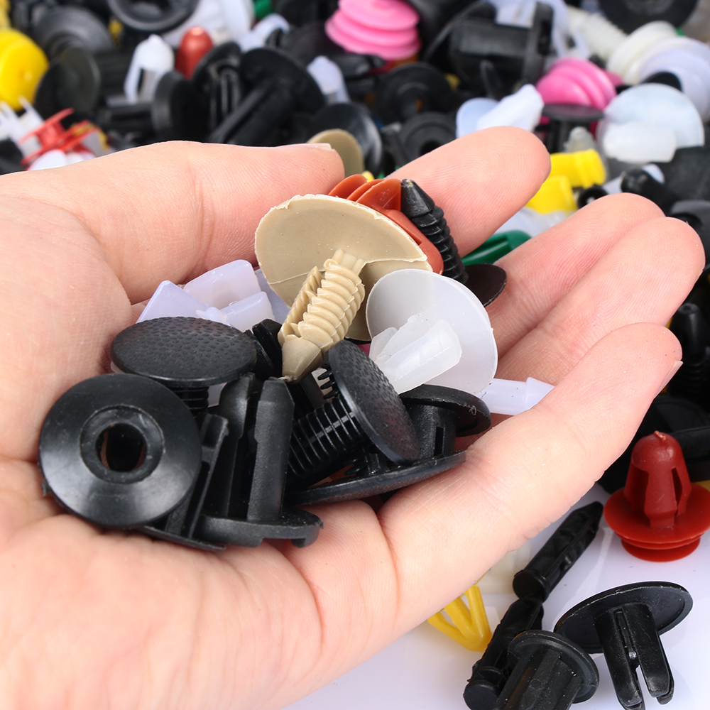 Auto Fastener Clips 500PCS Car Mixed Universal Door Trim Panel Rivet Bumper Plas