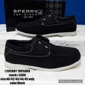 sperry top sider all black