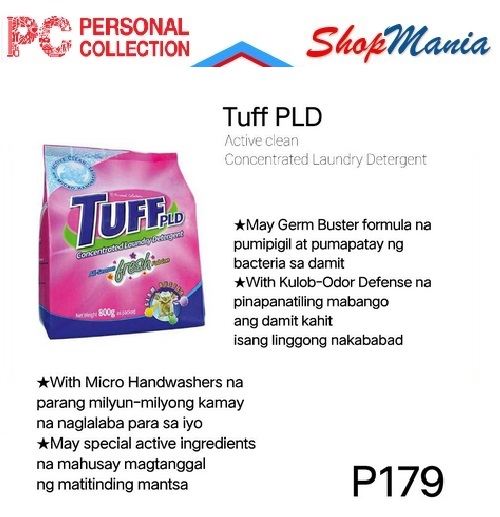 Tuff PLD Active Clean Concentrated Laundry Detergent 800g Lazada PH