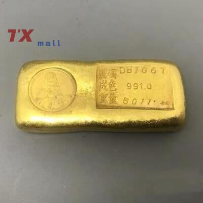 【Worth-Buy】 antique crafts pure bar brass ingot gold bar crafts Curio Collection