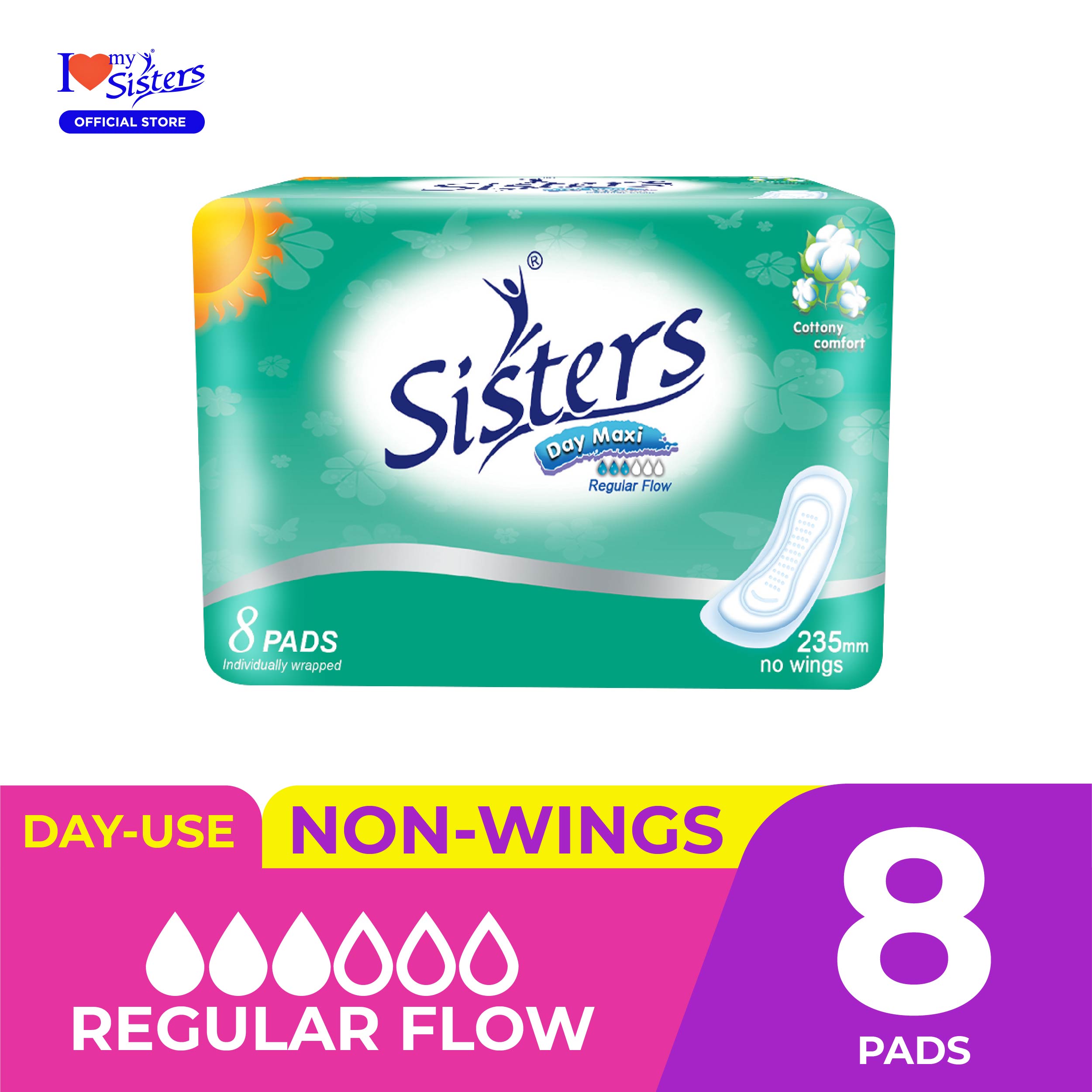 Sisters Non Wings 8's Pads | Lazada PH