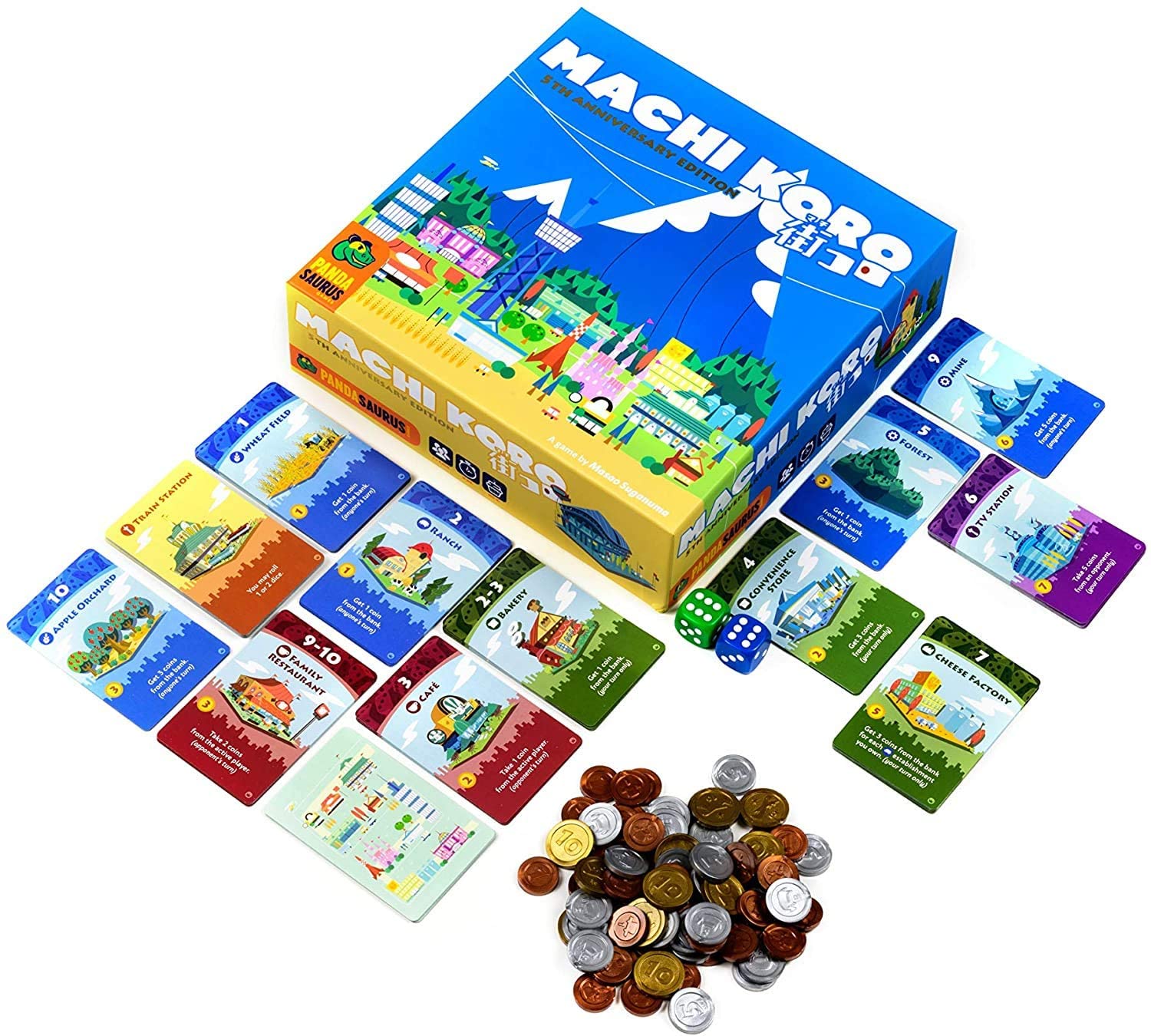 Machi Koro 5th Anniversary Edition by Pandasaurus | Family