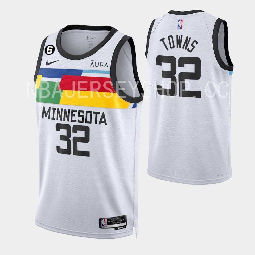 Men's Fanatics Branded Karl-Anthony towns White Minnesota Timberwolves 2022/23 Fastbreak Jersey - City Edition