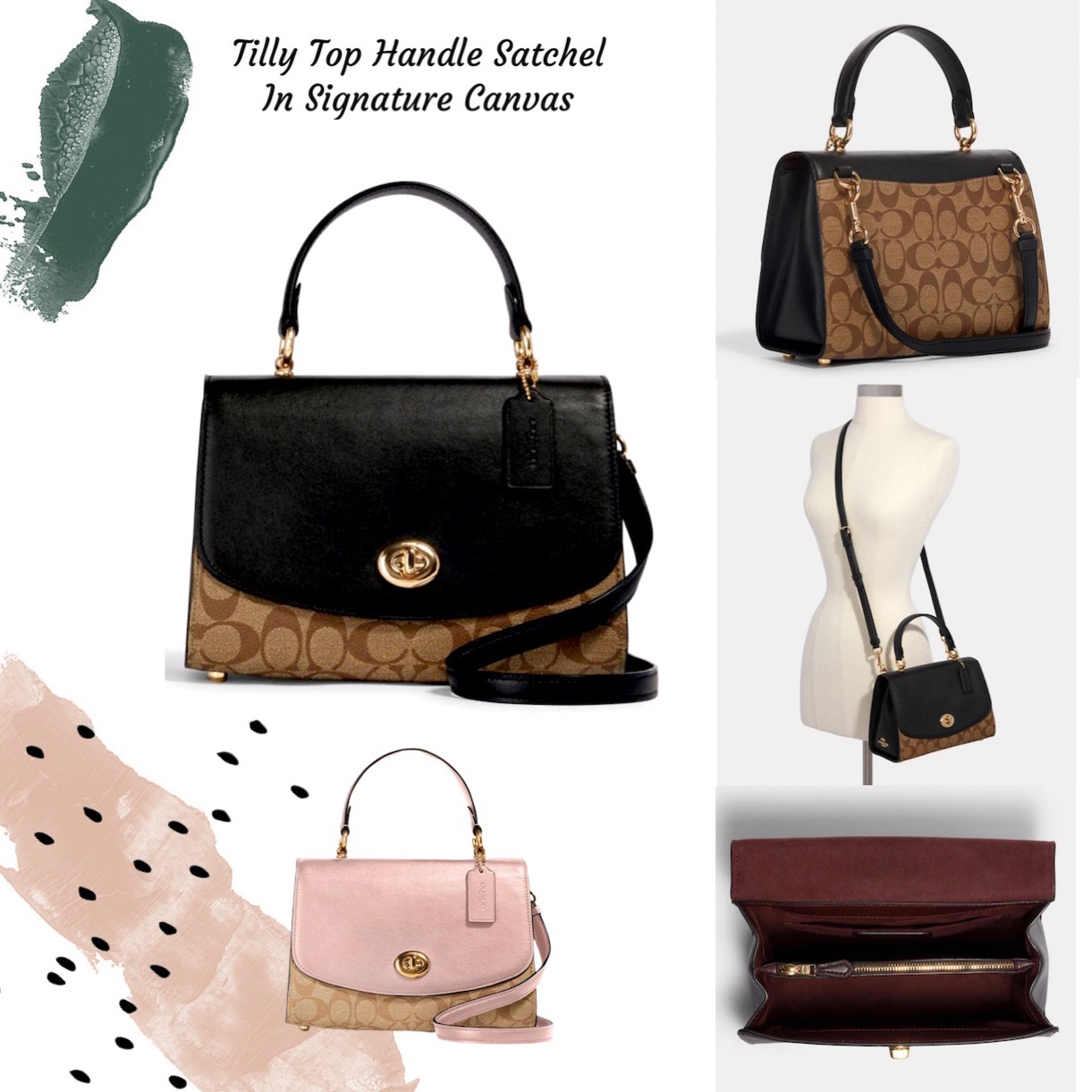 Tilly top handle store coach