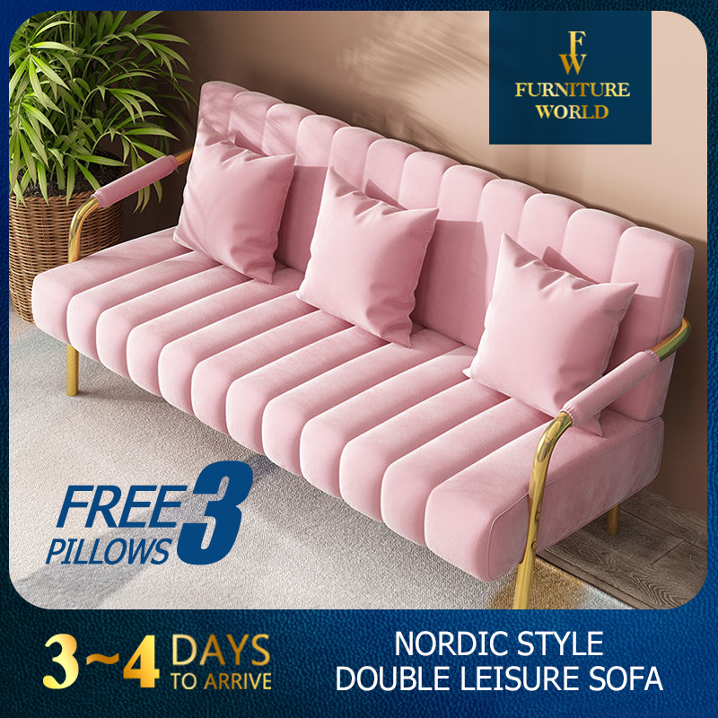 In Stock Same Day Shipping FREEMAX Sofa, Nordic Style, Sofa Double Seat