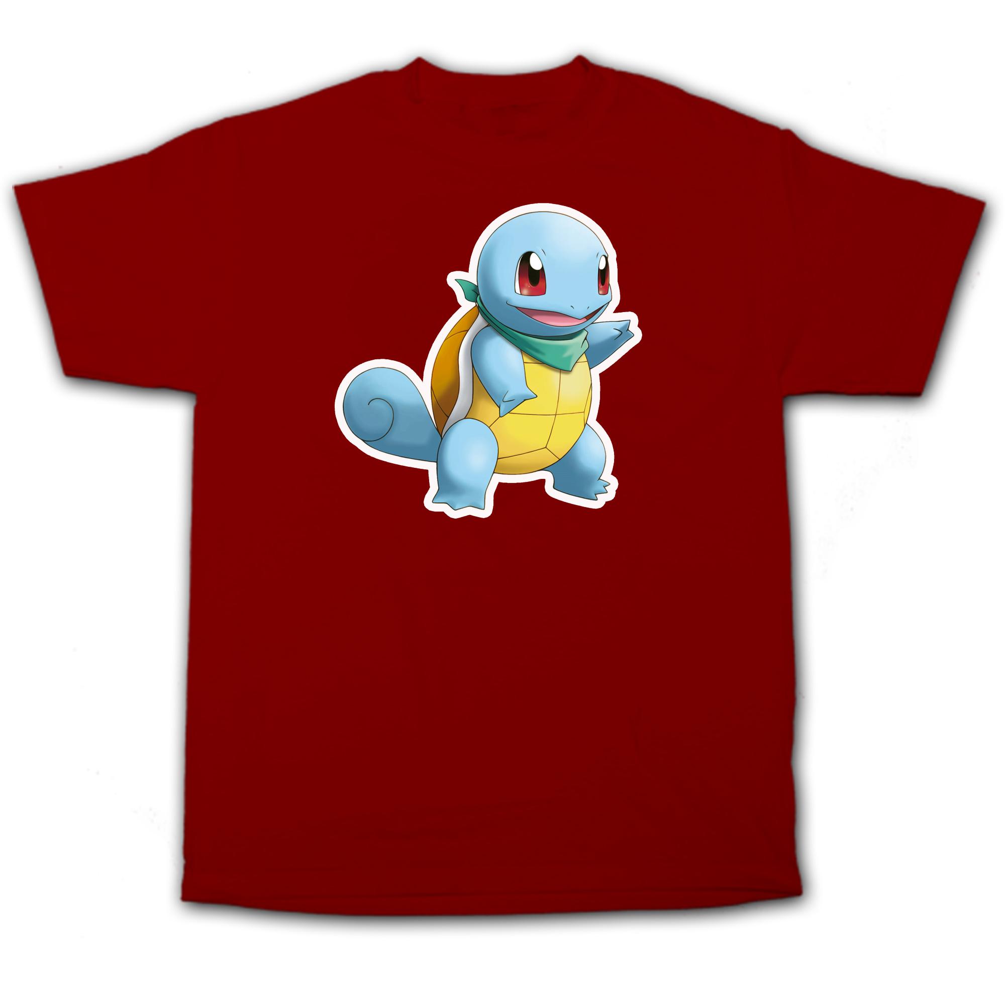 SQUIRTLE CITY Men's Funny T-Shirt Pokemon Gaming