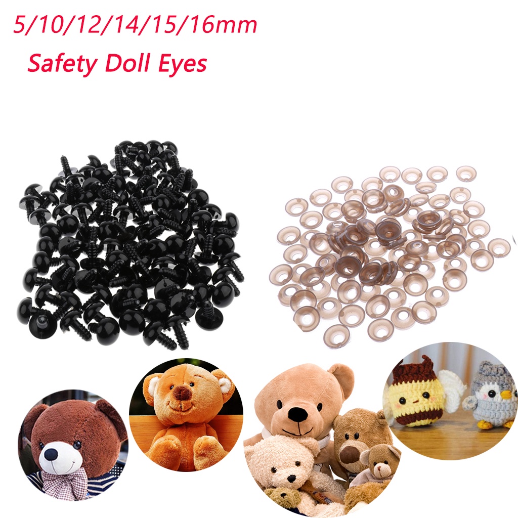 10pcs Plastic Cartoon Safety Doll Eyes For Toy Bear Dolls Puppet Stuffed  Animal Crafts Children DIY With Washers|Dolls Accessories| AliExpress | 752  Pcs Doll Eyes Teddy Eyes Plastic Diy Accessories For Plush