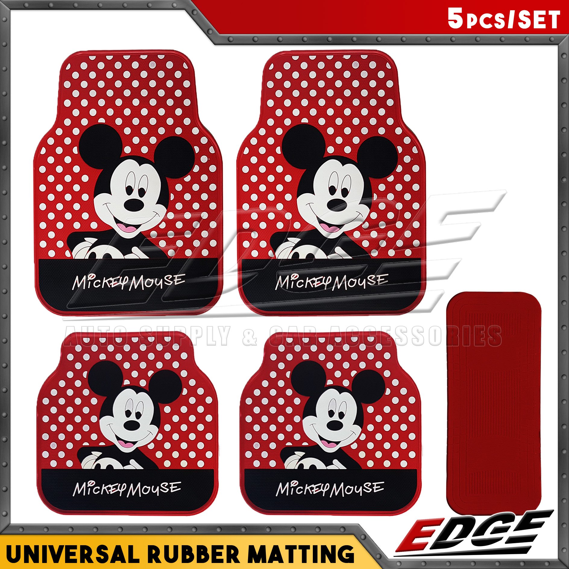 Universal Rubber Matting - SUPREME - 5pcs/set // 5in1 car mat lv inspired  louis`vuitton floor guard edge protection supply interior auto accessories  man spider toyota mitsubishi honda nissan ford isuzu kia bmw