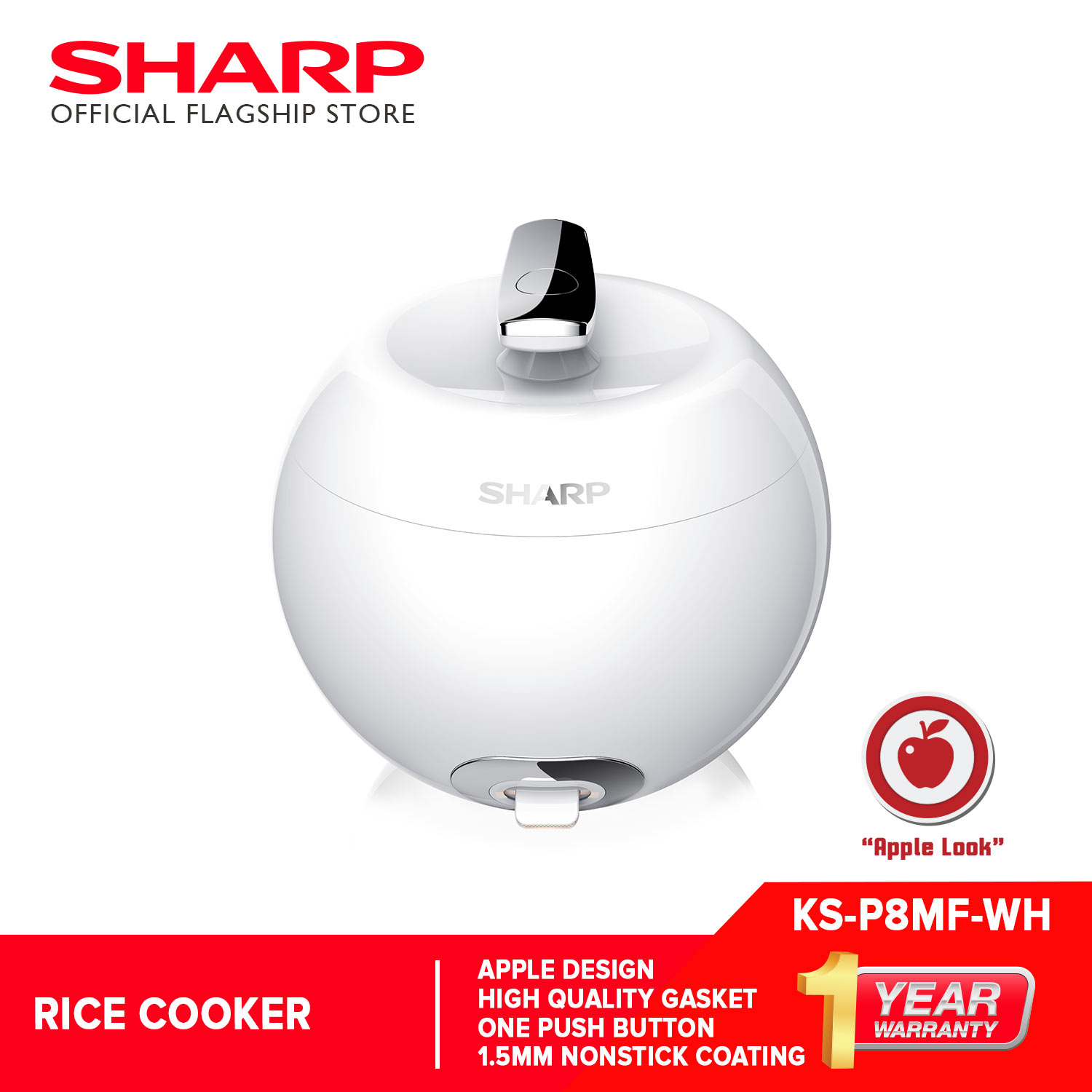 sharp apple rice cooker