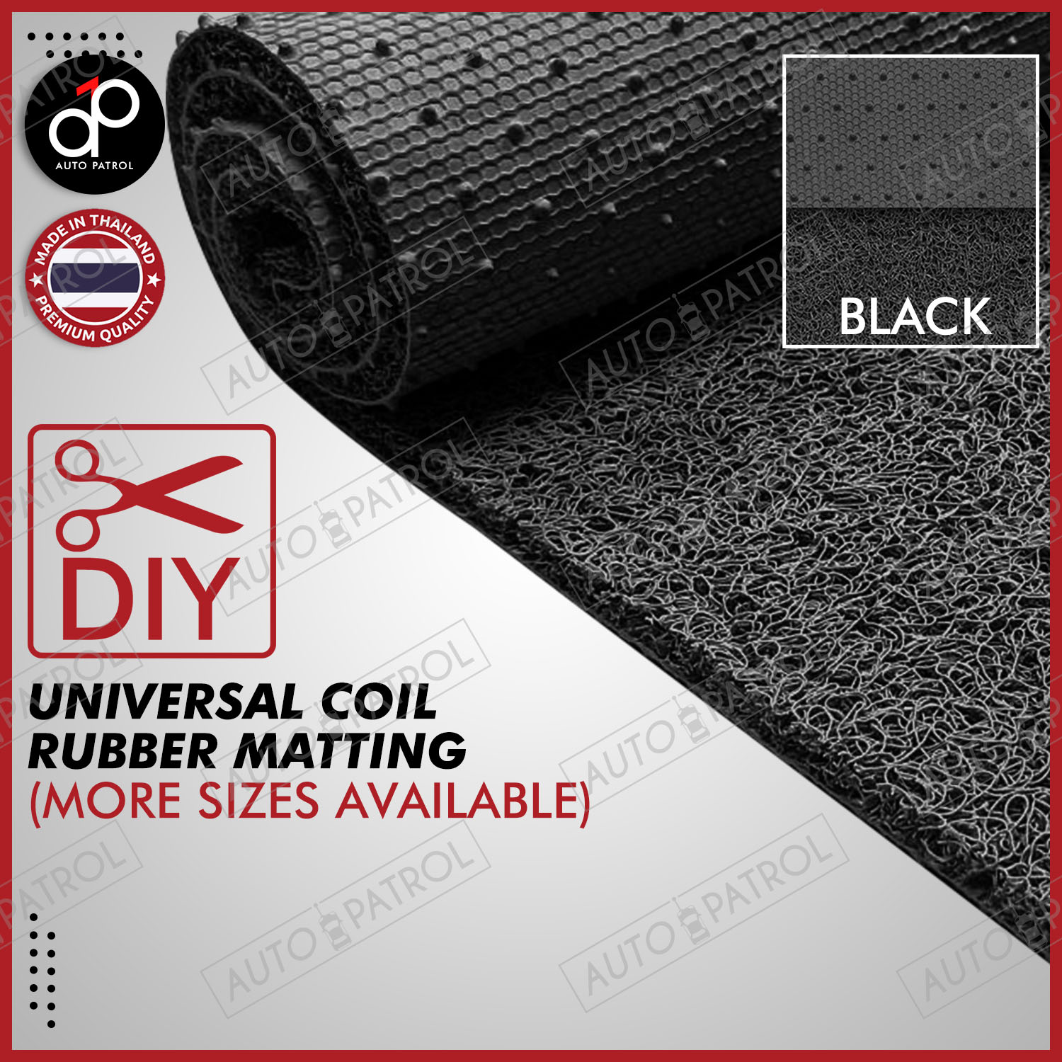 Universal Spaghetti Coil Rubber Matting 1m and more (SEE