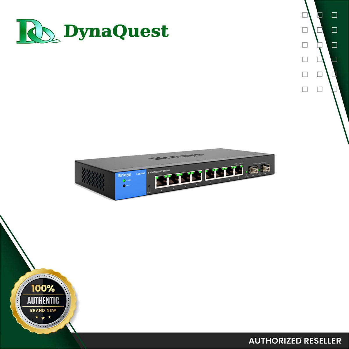 8-Port Managed Gigabit Ethernet Switch with 2 1G SFP Uplinks TAA Compliant  LGS310C