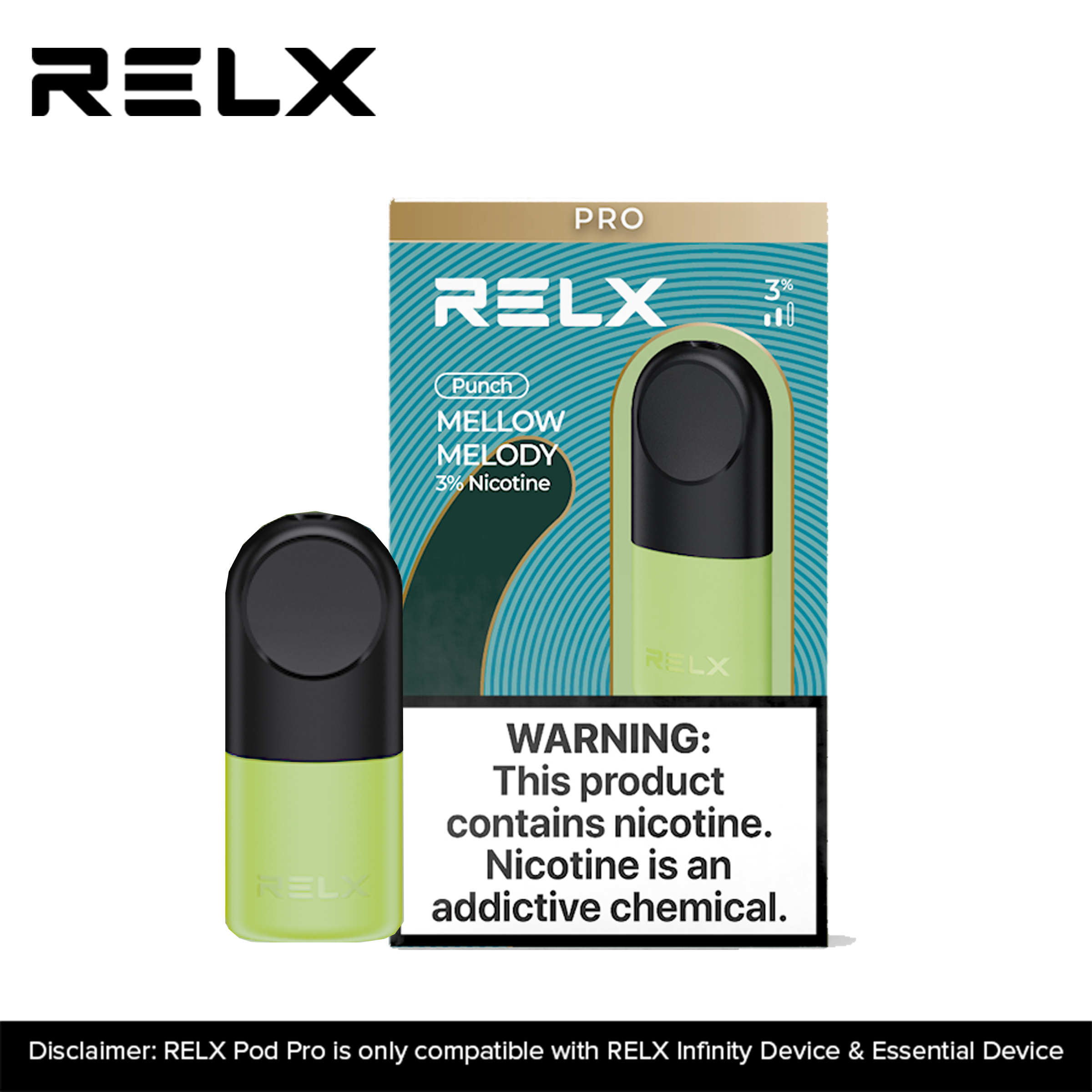 RELX Pod Pro MELLOW MELODY For INFINITY DEVICE AND ESSENTIAL DEVICE