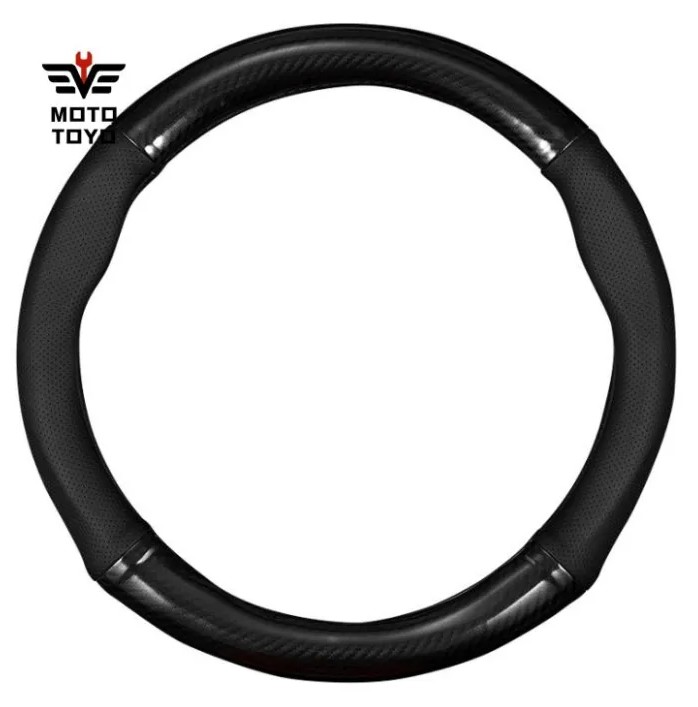 Hyundai Carbon Fiber Steering Wheel Cover 38cm Fit for Hyundai Kona Eon