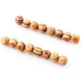 100pcs Brown Wooden Spacers Loose Beads Necklace Bracelets Charms Findings 8mm